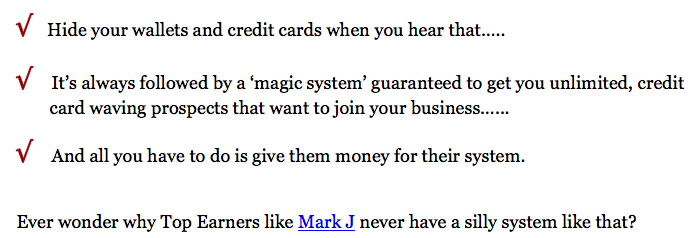 Network Marketing Skills, check marks Network Marketing Skills, check marks